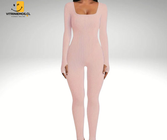 Mono Enterito Largo Talla: M (Rosa)