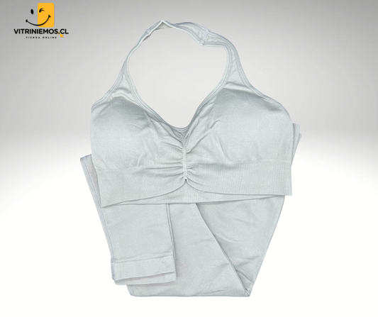 Conjunto Deportivo Mujer Talla: (S-M) Blanco