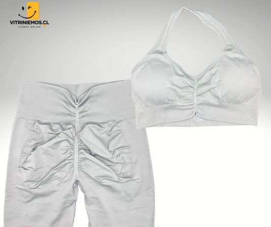 Conjunto Deportivo Mujer Talla: (S-M) Blanco